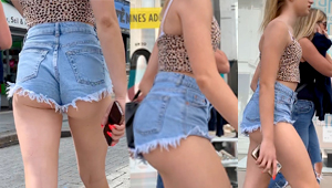 candid butt teen jean shorts porn
