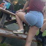 voyeur teen ass tight shorts