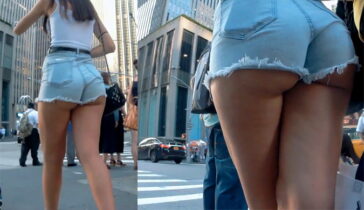 teen ass out shorts