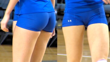 candid highschool teens volleyball ass