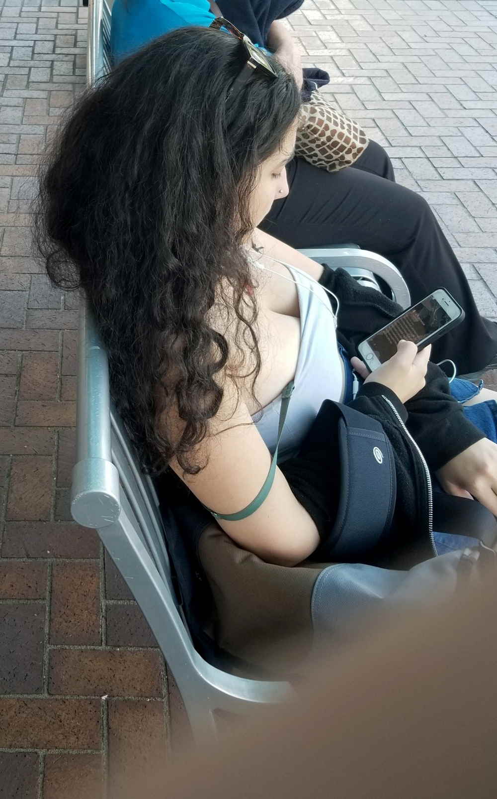 candid down blouse pics 