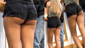 teen ass hanging out