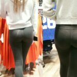 candid ASS see through spandex