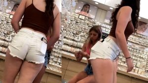 candid voyeur mall ass