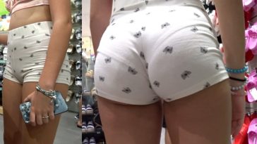 candid little teen ass vpl upshorts