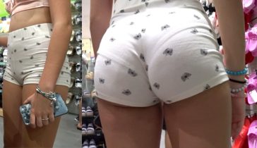 candid little teen ass vpl upshorts