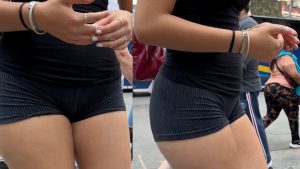 teen ass tight shorts