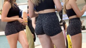blonde teen big ass spandex