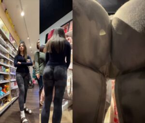 candid teen leggings