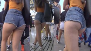 booty shorts candid teens