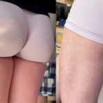 spandex shorts candid teens