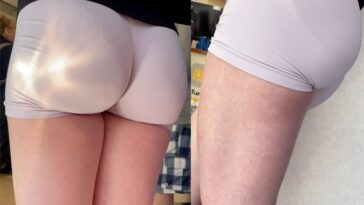 spandex shorts candid teens