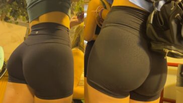 candid fair teen lycra shorts