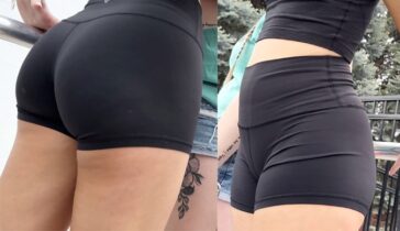 teen pussy camel toe candid short shorts