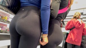 sexy candid girl voyeur mall