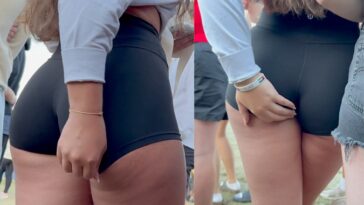 big ass candid teen upshorts at fair