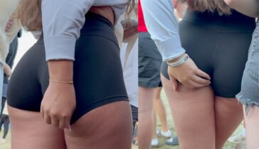 big ass candid teen upshorts at fair