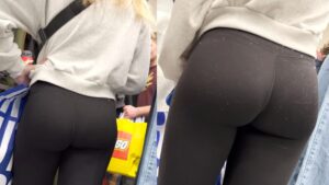 sexy candid girls butt cheeks mall voyeur