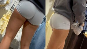 bubble tight ass teens mall candid